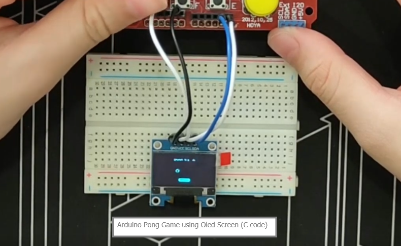 Arduino Pong Game using Oled