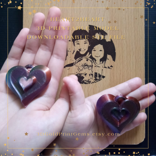 3D Magnetic Heart2Heart Keychain/Pendant